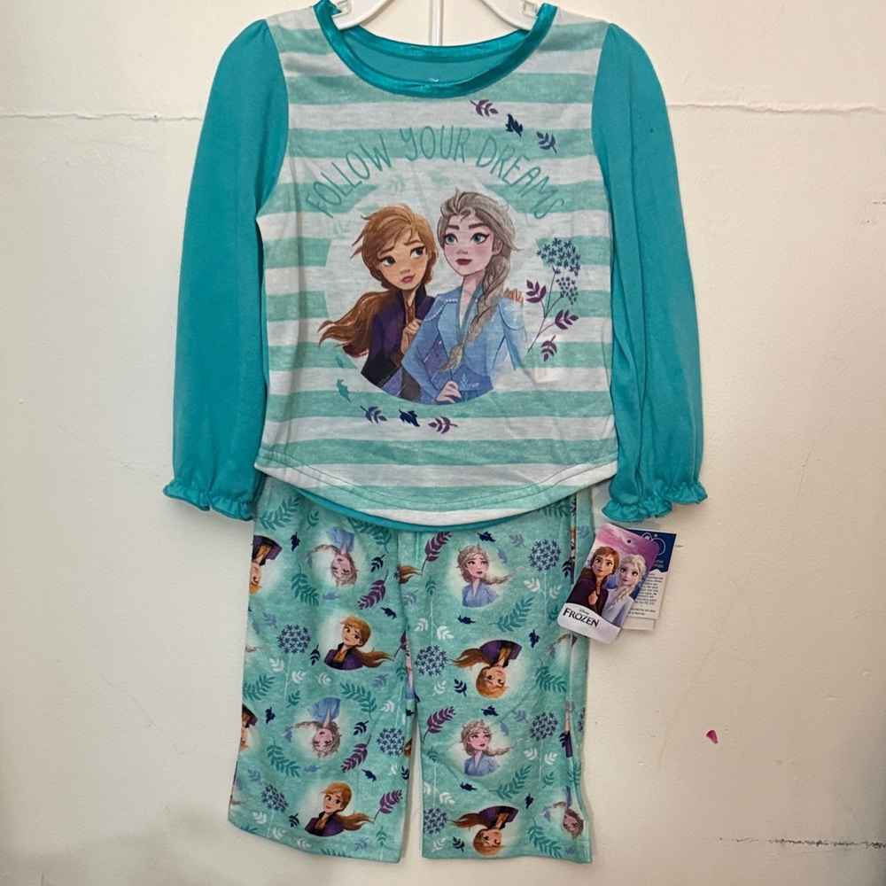 Disney Frozen Pajama Set - Teal and White